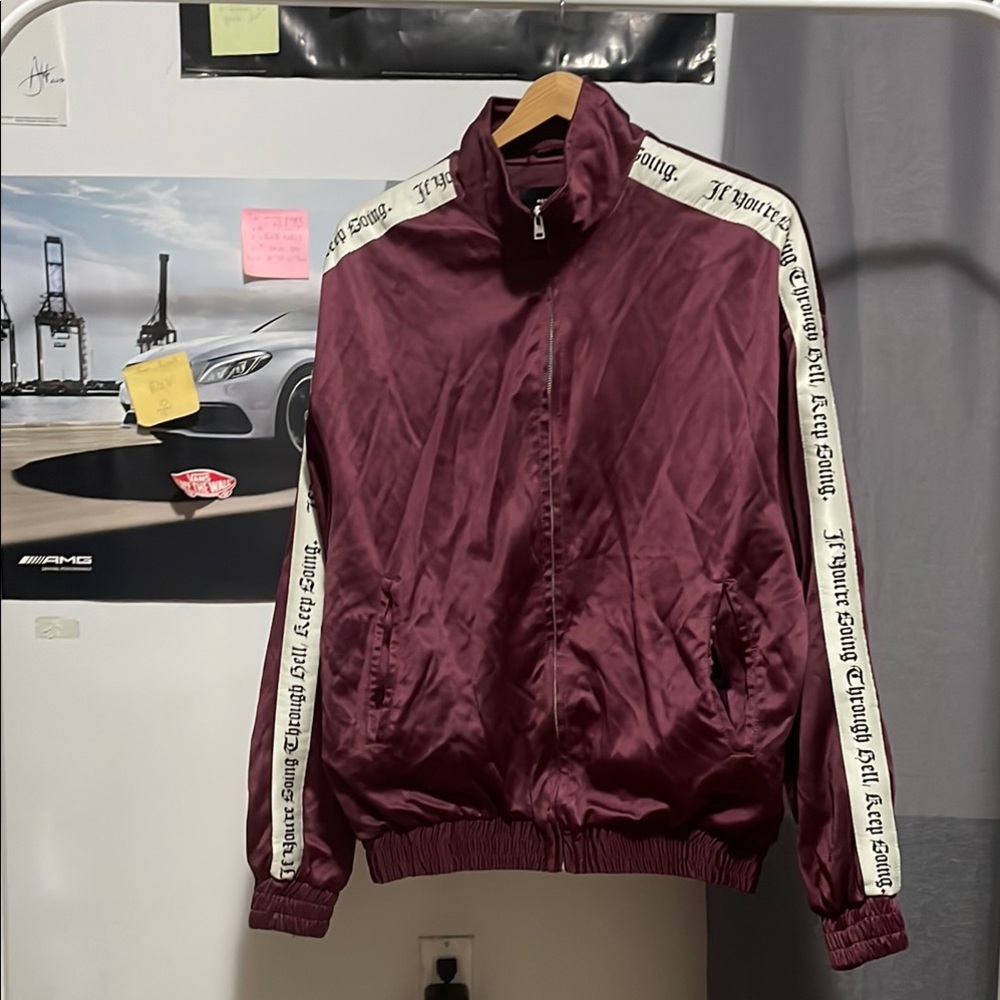 Represent Brand Nylon Track Jacket